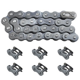 HOLATO #420 Drive Chain 32 Link + Master Link for Coleman Powersports 196cc 6.5 Hp KT196 CK196 HS200GK Go Kart Heavy Duty Parts