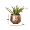 Copper Hammered Metal Planter