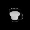 uxcell 100Pcs Screw Hole Plugs, 8mm(5/16") Dia Plastic Snap in