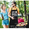 Kaidouma Funny Grill Aprons for Men - I Only Smoke