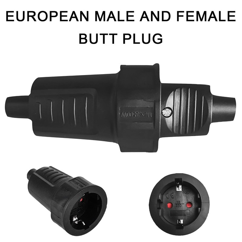 5 Pairs Schuko Plug Coupling: 250V 16A IP54 Protective Contact