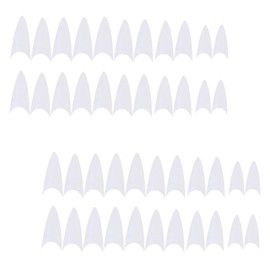 BIUDECO 500pcs Square Nails Manicure Set Point Nail Tips Plastic Nail Tips Cover for Beauty Salon Home Use