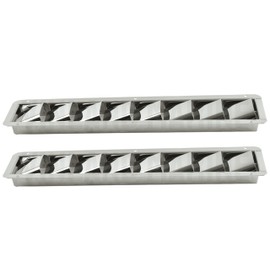 Vinland Marine 304 Stainless Steel 6-Slot Louvered Vent 12-7/8" * 3", Boat Cover Vent, Shipping Container Vent, Boat Cabin Accessories, Hood louvers, Marine Engine Compartment
