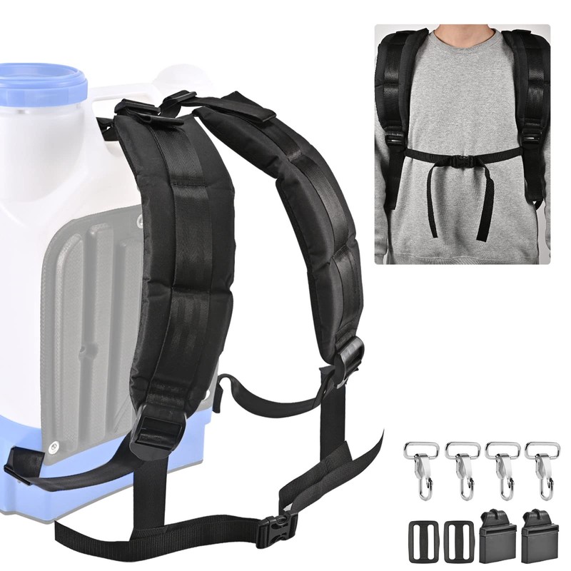 Backpack Sprayer Replacement Straps with Spare Hooks and Accessories, Compatible
