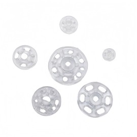 1 Box/10 Set Invisible Small Plastic Snap Buttons Sew-on Snap Buttons Press Button for Sewing Clothing