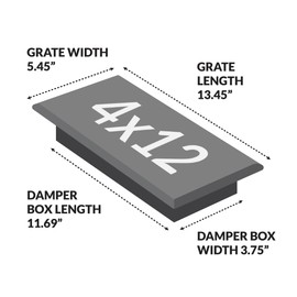Decor Grates (4-Pack) SPH412-NKL Scroll Design Floor Register, 4x12 Inches, Brushed Nickel Finish