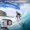 ciciglow Action Camera 4K 30Fps WiFi Sports Camera 30M/98ft Underwater