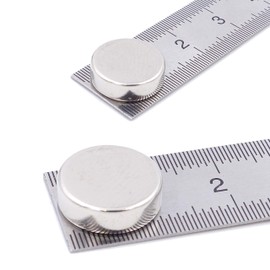 Brudazon 25 Mini Disc Magnets 12 x 4 mm N52 Strongest Level Neodymium Magnets Ultra Strong Power Magnet for Model Making, Photo, Whiteboard, Notice Board, Fridge, Crafts, Magnetic Disc Extra Strong