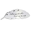 Mirrored Acrylic Feather Hanging Decoration - Feathers appear when loved