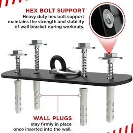PUNCH BAG CEILING HOOK by Athletics Gear | 18-guage Heavy Duty Bracket, 10” Long, 4 Fixing Holes with D-Shackle Swivel & Fixings (10" Ceiling Hook)