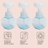 3Pcs PETG Flower Foam Bottle 300ml Mousse Pump Bottle Hand