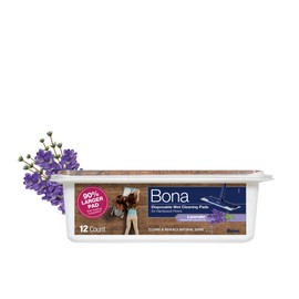 Bona® Disposable Wet Cleaning Pads for Hardwood Floors, Lavender Scent