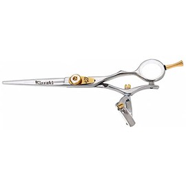 Kissaki Hair Scissors Gokatana 6.0 inches Silver W Double Swivel Hair Cutting Shears Hairdressing Scissors