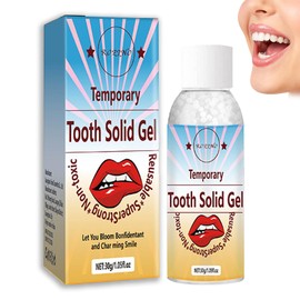HERBENJOY Temporary Tooth Filling, Moldable Temporary Tooth Repair for False Teeth, Dental Repair Beads for Chipped & Broken Tooth, Quick Fix Tooth Solid Gel for False Teeth