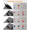 decqle Universal Travel Adapter for International Travel - EU UK