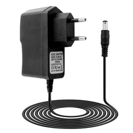 Universal 9V 850mA Guitar Effects Pedal Power Supply Charger - 2m Cable with 5.5mm x 2.1mm Plug, Negative Pole, Compatible with Multiple Brands