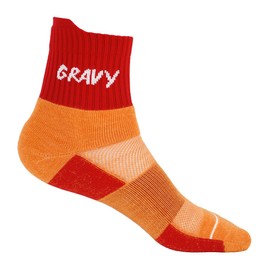Gravy Style Socks (Large, Red/Orange)