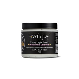 Eva's Joy Eva's Joy Wild Orchid Gardenia Sugar Scrub, Hydrating & Exfoliating, Moisturizing & Skin-Smoothing, Reduces Rough Patches, Gentle Body Scrub, 16 oz