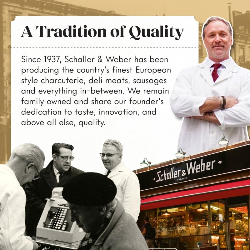 Schaller & Weber Landjäger Smoked German Sausage, 2 Oz (Pack