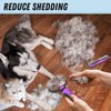 Docrok Pet Grooming Brush and Metal Comb Combo - Undercoat