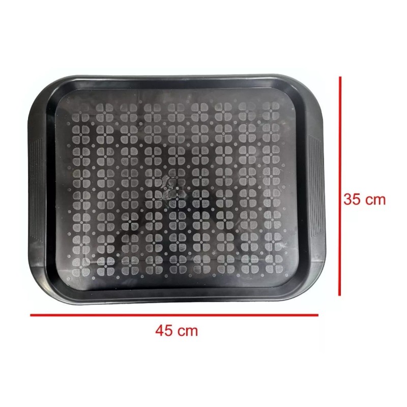 Boris 5 Charolas Restauranteras De Plástica 45x35cm Bandeja Mesero