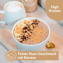 BREKKY Protein Hazel Smoothie Bowl Vegan 100% Natural Ingredients No Added Sugar Easy Preparation Superfood Mix Breakfast