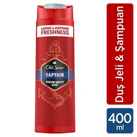 Old Spice Captain Erkekler İçin Duş Jeli ve Şampuan 400 ml