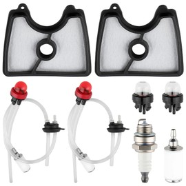 125B Air filter Fuel Line Kit Compatible with Husqvarna 125B 125BX 125BVX Handheld Leaf Blower Parts 545112101 Air Filter Replace Craftsman 358794810 358794811 Blowers