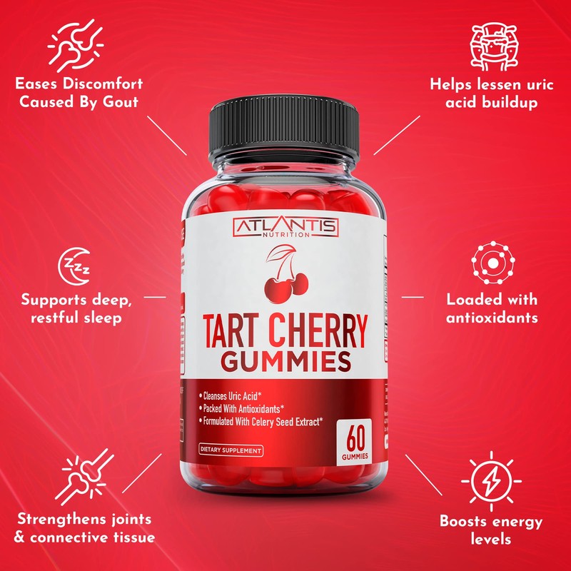 Tart Cherry Gummies 2-Pack with Celery Seed Extract - Advanced
