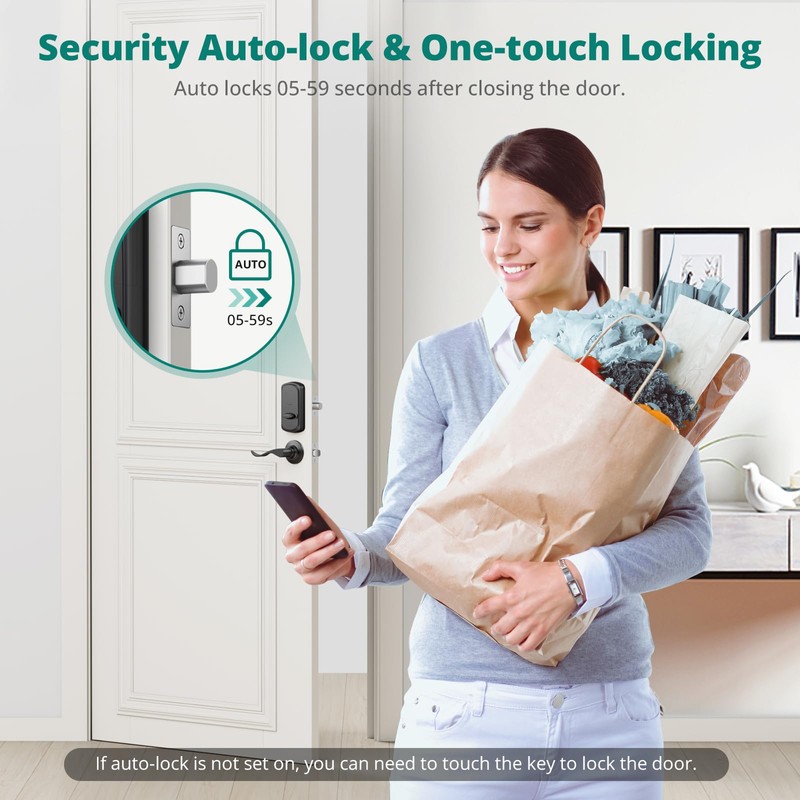 AkaGear Keyless Entry Door Lock with Fingerprint - Door Locks