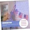 Kisangel 40pcs Small Usa Stick Flags Mini American Flags for