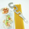 S Shaped Spaghetti Ruler, Food Grade Stainless Steel, 4 Holes,