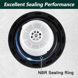 KPALAG - Tapa de bloqueo de gas, tapa de combustible compatible con Jeep Wrangler JK TJ Cherokee Compass Grand Cherokee Liberty, Ram 1500 2500 3500, Dodge Charger Challenger Reemplazo# 05278655AB