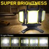 Hokolite Rechargeable 8000 Lumens LED Work Light Stand Three-Head Construction