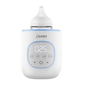 LAREX Bottle Warmer, Fast Baby Bottle Warmer for Breastmilk and Formula, with Timer and Accurate Temp Control, 8-in-1 Baby Milk Warmer BPA Free with Digital Display, Bottle Warmers for All Bottles