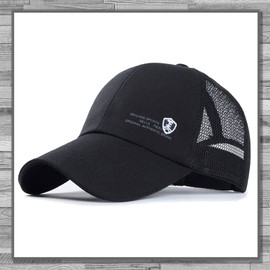 Rex Standard CH089 Mesh Cap with Logo, Black