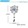 Evil Eye Brooch Pin for Women Men Gold Plated Fashion