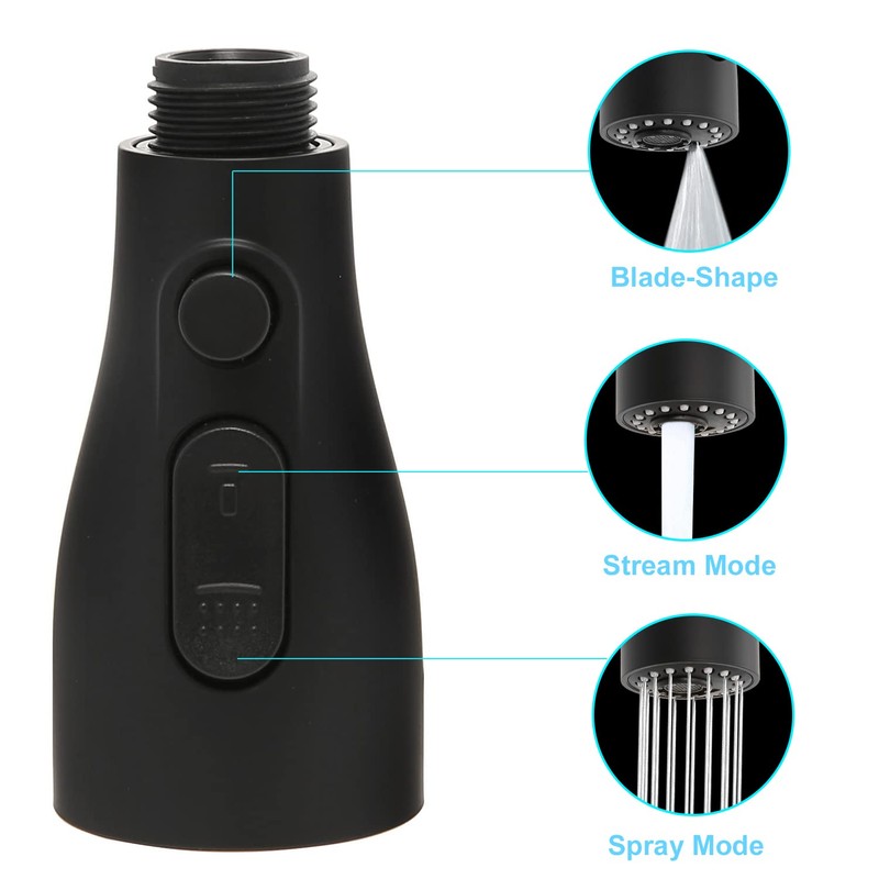 CREA Kitchen Tap Multi Function Pull Out Sprayer, 1/2'' ABS,