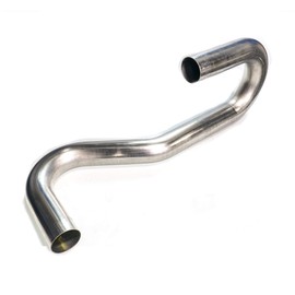 System1 Design Mandrel Bent 304 Stainless Steel 180+125+35 “UJL” Degree Exhaust Tubing 2.5'' OD, 16 Gauge – USA-Made Exhaust System (Leg Length = 52'')