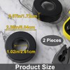 Isslly 2PCS Shower Arm Flange, 2.5" Round Replacement Escutcheon Plate,