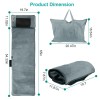 Full Body Electric Massage Mat w/Heat Vibration Massage Pad Cushion