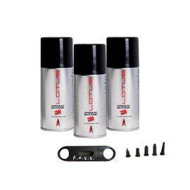 3 Pack of Lotus Super Premium Butane 150ML Gas with F.e.s.s FESS V Cut Cigar Cutter