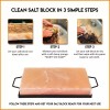 Pink Salt Wall 2 Salt Cooking Block Chef's Choice 12x8x2