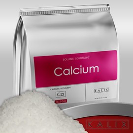 KALIX Calcium | 15.5-0-0 Calcium Nitrate Fertilizer | Highly Soluble Plant Calcium for Blossom End Rot, Cell Wall Strength & Nutrient Uptake | Clean Feeding | 25 lb