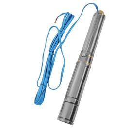 Deep Well Pump 3" OD Pipe 110V/60HZ 1.1KW 1.5HP Stainless Steel Submersible Water Pump 1" Outlet Submersible Bore Pump for Industrial and Home Use