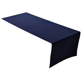 Lemos Home Table Runner Table Linen Made from 100% Cotton Collection Concept, Choice of Colours and Sizes (Table Runner - 45 x 120 cm, Navy Blue)