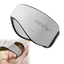 Sleep Mask Eye Mask with Adjustable Headband for Men and Women, Large Sleep Mask and Blindfold for Night Sleep, Travel and Nap, Grey