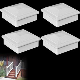 Fence Post Caps for 3.5'' x 3.5'' Wood Post Outdoor Post Caps Cover for Fence Wood Post of Decks Corridors 4 Pack