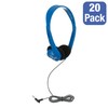 Egghead® School Stereo Headphones with Foam Ear Cushions, Adjustable Headband,