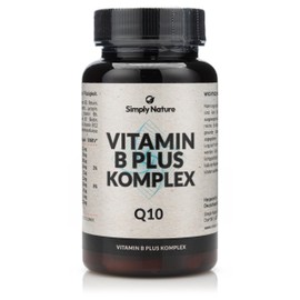 Vitamin B Plus Komplex mit Q10 und Beta Carotin - 120 Kapseln - hochdosiert